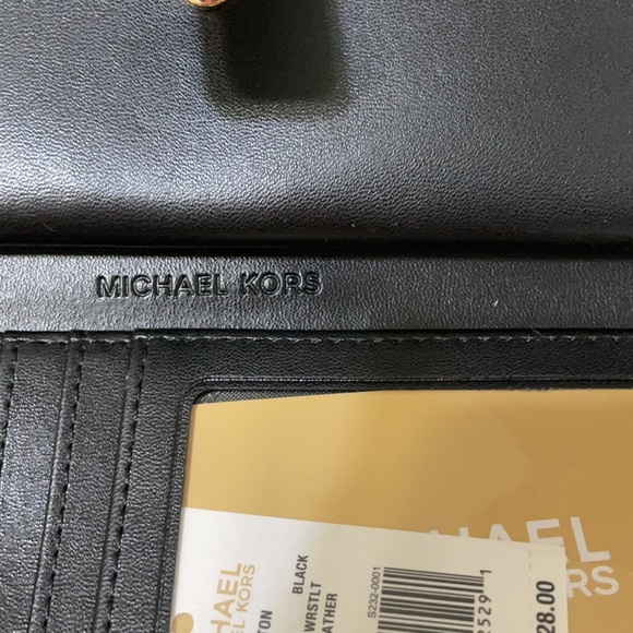 MK Peyton Lg Shoulder Tote Set-Black Faux Leather - Picture 13 of 16